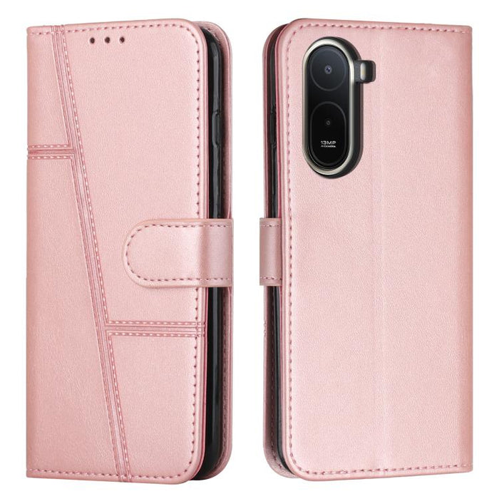 Funda para teléfono de piel con textura de becerro y hebilla cosida, For Redmi 15a 5G, For Redmi A7 Pro 4G 171mm, For Redmi Turbo 5 Max / Poco X8 Pro Max 5G, For Redmi Turbo 5 / Poco X8 Pro 5G, For Redmi Note 15 Pro+ 5G Global 163.3mm                  ...