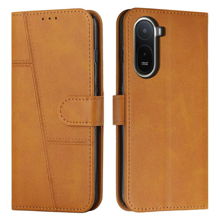Funda para teléfono de piel con textura de becerro y hebilla cosida, For Redmi 15a 5G, For Redmi A7 Pro 4G 171mm, For Redmi Turbo 5 Max / Poco X8 Pro Max 5G, For Redmi Turbo 5 / Poco X8 Pro 5G, For Redmi Note 15 Pro+ 5G Global 163.3mm                  ...