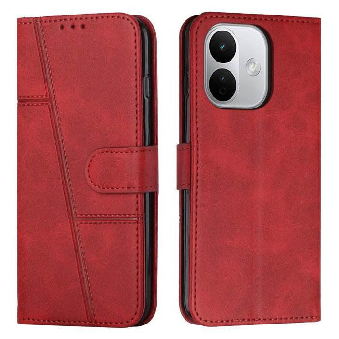 Funda para teléfono de piel con textura de becerro y hebilla cosida, For Redmi 15a 5G, For Redmi A7 Pro 4G 171mm, For Redmi Turbo 5 Max / Poco X8 Pro Max 5G, For Redmi Turbo 5 / Poco X8 Pro 5G, For Redmi Note 15 Pro+ 5G Global 163.3mm                  ...