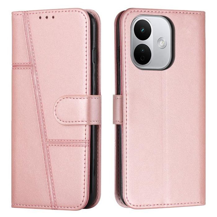 Funda para teléfono de piel con textura de becerro y hebilla cosida, For Redmi 15a 5G, For Redmi A7 Pro 4G 171mm, For Redmi Turbo 5 Max / Poco X8 Pro Max 5G, For Redmi Turbo 5 / Poco X8 Pro 5G, For Redmi Note 15 Pro+ 5G Global 163.3mm                  ...