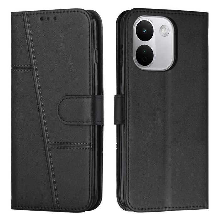 Funda para teléfono de piel con textura de becerro y hebilla cosida, For Redmi 15a 5G, For Redmi A7 Pro 4G 171mm, For Redmi Turbo 5 Max / Poco X8 Pro Max 5G, For Redmi Turbo 5 / Poco X8 Pro 5G, For Redmi Note 15 Pro+ 5G Global 163.3mm                  ...