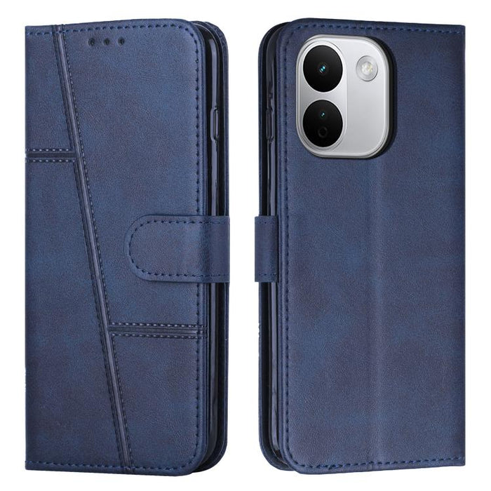 Funda para teléfono de piel con textura de becerro y hebilla cosida, For Redmi 15a 5G, For Redmi A7 Pro 4G 171mm, For Redmi Turbo 5 Max / Poco X8 Pro Max 5G, For Redmi Turbo 5 / Poco X8 Pro 5G, For Redmi Note 15 Pro+ 5G Global 163.3mm                  ...