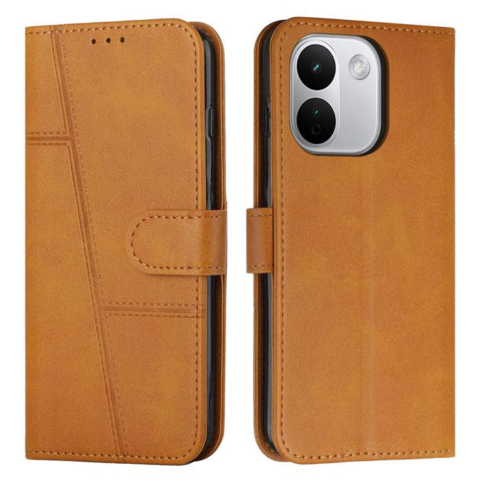 Funda para teléfono de piel con textura de becerro y hebilla cosida, For Redmi 15a 5G, For Redmi A7 Pro 4G 171mm, For Redmi Turbo 5 Max / Poco X8 Pro Max 5G, For Redmi Turbo 5 / Poco X8 Pro 5G, For Redmi Note 15 Pro+ 5G Global 163.3mm                  ...