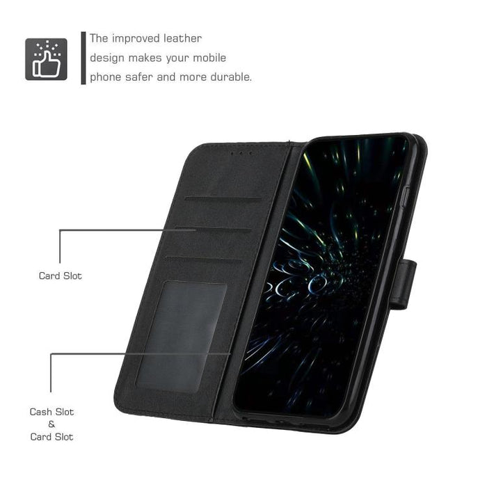 Funda para teléfono de piel con textura de becerro y hebilla cosida, For Redmi 15a 5G, For Redmi A7 Pro 4G 171mm, For Redmi Turbo 5 Max / Poco X8 Pro Max 5G, For Redmi Turbo 5 / Poco X8 Pro 5G, For Redmi Note 15 Pro+ 5G Global 163.3mm                  ...