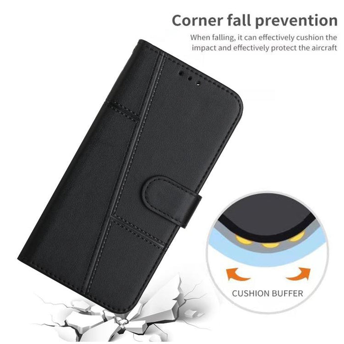 Funda para teléfono de piel con textura de becerro y hebilla cosida, For Redmi 15a 5G, For Redmi A7 Pro 4G 171mm, For Redmi Turbo 5 Max / Poco X8 Pro Max 5G, For Redmi Turbo 5 / Poco X8 Pro 5G, For Redmi Note 15 Pro+ 5G Global 163.3mm                  ...