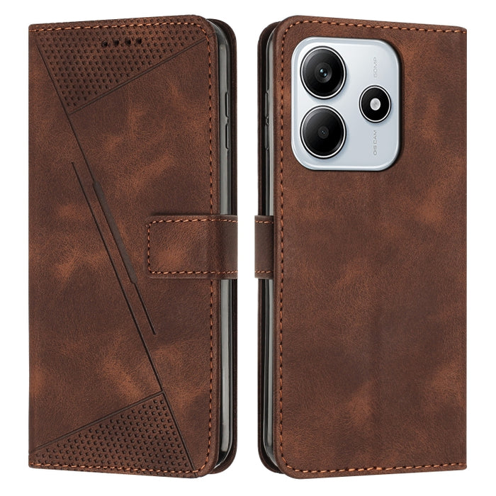 Funda de cuero para teléfono Dream Triangle con cordón largo, For Redmi Note 14 Pro 5G Global, For Redmi Turbo 4 / Xiaomi Poco X7 Pro, For Redmi K80 / K80 Pro, For Redmi Note 14 4G 163.25mm, For Redmi Note 14 5G Global