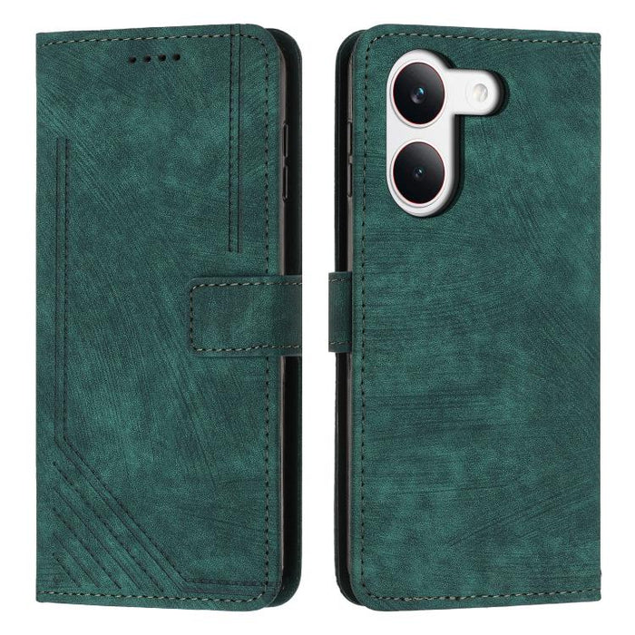 Funda de cuero para teléfono con diseño de rayas y tacto agradable al tacto con cordón largo, For Redmi 15a 5G, For Redmi A7 Pro 4G 171mm, For Redmi Turbo 5 Max / Poco X8 Pro Max 5G, For Redmi Turbo 5 / Poco X8 Pro 5G                                   ...