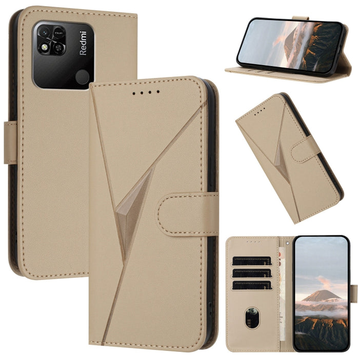 Estuche para teléfono de cuero con cierre de hebilla y diseño de triángulos, For Redmi Note 12 Pro+ Global, For Redmi Note 12 Pro 5G Global, For Redmi Note 12 5G Global, For Redmi A1+, For Redmi K50 Ultra, For Redmi Note 11 4G Global, For Redmi 10A    ...