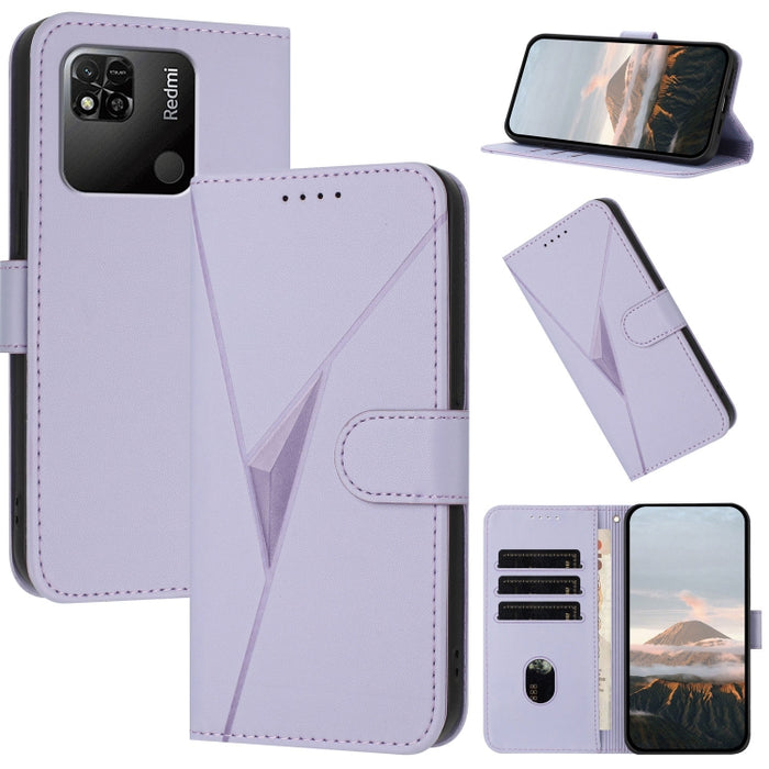 Estuche para teléfono de cuero con cierre de hebilla y diseño de triángulos, For Redmi Note 12 Pro+ Global, For Redmi Note 12 Pro 5G Global, For Redmi Note 12 5G Global, For Redmi A1+, For Redmi K50 Ultra, For Redmi Note 11 4G Global, For Redmi 10A    ...