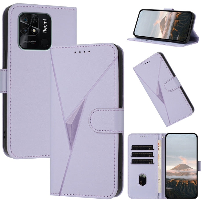 Estuche para teléfono de cuero con cierre de hebilla y diseño de triángulos, For Redmi Note 12 Pro+ Global, For Redmi Note 12 Pro 5G Global, For Redmi Note 12 5G Global, For Redmi A1+, For Redmi K50 Ultra, For Redmi Note 11 4G Global, For Redmi 10A    ...