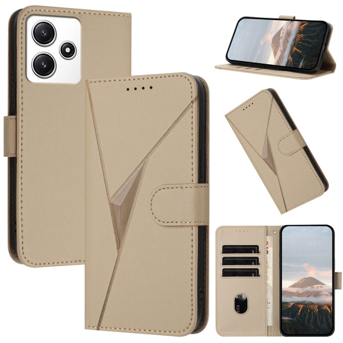 Estuche para teléfono de cuero con cierre de hebilla y diseño de triángulos, For Redmi Note 13 Pro 4G, For Redmi Note 13 4G, For Redmi K70E, For Redmi Note 13 5G, For Redmi 13C 4G, For Redmi Note 13 Pro+, For Redmi Note 13 Pro 5G, For Redmi 12 5G      ...