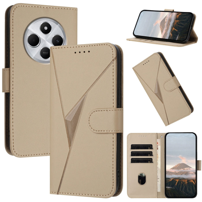 Estuche para teléfono de cuero con cierre de hebilla y diseño de triángulos, For Redmi Turbo 4 / Poco X7 Pro, For Redmi Note 14 Pro 4G, For Redmi Note 14 4G 163.25mm, For Redmi A3 Pro, For Redmi Note 14 5G, For Redmi Note 14 Pro+ 5G, For Redmi 14C 4G  ...