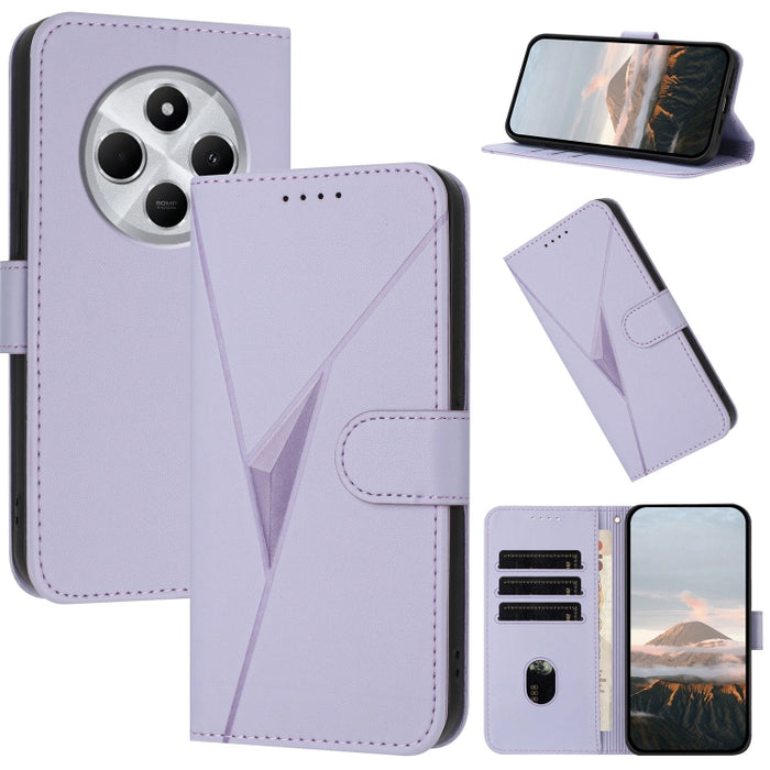 Estuche para teléfono de cuero con cierre de hebilla y diseño de triángulos, For Redmi Turbo 4 / Poco X7 Pro, For Redmi Note 14 Pro 4G, For Redmi Note 14 4G 163.25mm, For Redmi A3 Pro, For Redmi Note 14 5G, For Redmi Note 14 Pro+ 5G, For Redmi 14C 4G  ...