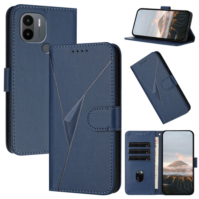Estuche para teléfono de cuero con cierre de hebilla y diseño de triángulos, For Redmi Note 12 Pro+ Global, For Redmi Note 12 Pro 5G Global, For Redmi Note 12 5G Global, For Redmi A1+, For Redmi K50 Ultra, For Redmi Note 11 4G Global, For Redmi 10A    ...