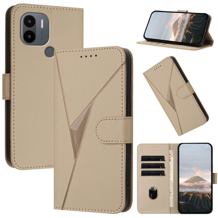 Estuche para teléfono de cuero con cierre de hebilla y diseño de triángulos, For Redmi Note 12 Pro+ Global, For Redmi Note 12 Pro 5G Global, For Redmi Note 12 5G Global, For Redmi A1+, For Redmi K50 Ultra, For Redmi Note 11 4G Global, For Redmi 10A    ...