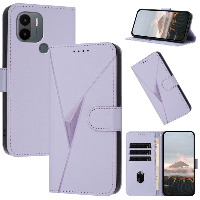 Estuche para teléfono de cuero con cierre de hebilla y diseño de triángulos, For Redmi Note 12 Pro+ Global, For Redmi Note 12 Pro 5G Global, For Redmi Note 12 5G Global, For Redmi A1+, For Redmi K50 Ultra, For Redmi Note 11 4G Global, For Redmi 10A    ...