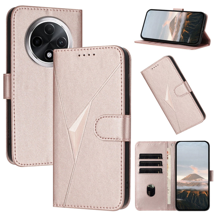 Estuche para teléfono de cuero con cierre de hebilla y diseño de triángulos, For Redmi Turbo 4 / Poco X7 Pro, For Redmi Note 14 Pro 4G, For Redmi Note 14 4G 163.25mm, For Redmi A3 Pro, For Redmi Note 14 5G, For Redmi Note 14 Pro+ 5G, For Redmi 14C 4G  ...