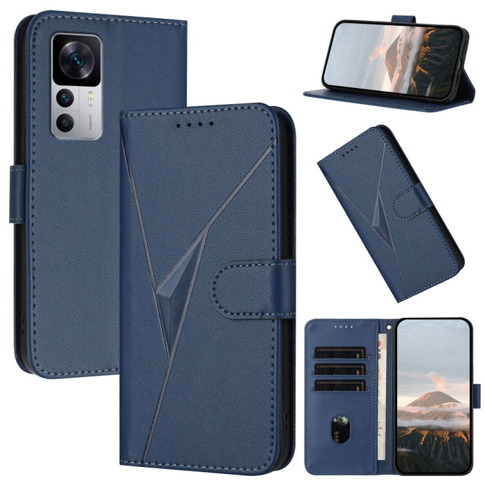 Estuche para teléfono de cuero con cierre de hebilla y diseño de triángulos, For Redmi Note 12 Pro+ Global, For Redmi Note 12 Pro 5G Global, For Redmi Note 12 5G Global, For Redmi A1+, For Redmi K50 Ultra, For Redmi Note 11 4G Global, For Redmi 10A    ...