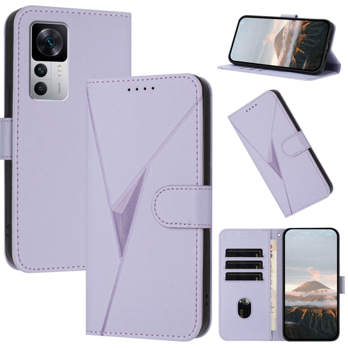 Estuche para teléfono de cuero con cierre de hebilla y diseño de triángulos, For Redmi Note 12 Pro+ Global, For Redmi Note 12 Pro 5G Global, For Redmi Note 12 5G Global, For Redmi A1+, For Redmi K50 Ultra, For Redmi Note 11 4G Global, For Redmi 10A    ...
