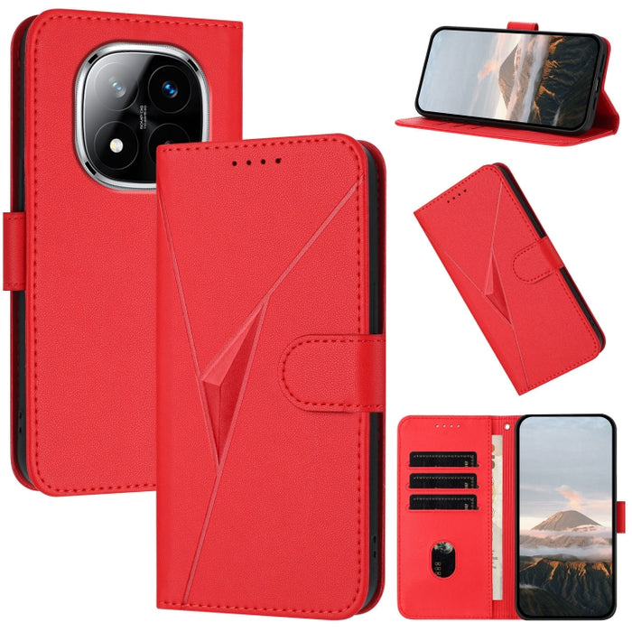 Estuche para teléfono de cuero con cierre de hebilla y diseño de triángulos, For Redmi Turbo 4 / Poco X7 Pro, For Redmi Note 14 Pro 4G, For Redmi Note 14 4G 163.25mm, For Redmi A3 Pro, For Redmi Note 14 5G, For Redmi Note 14 Pro+ 5G, For Redmi 14C 4G  ...