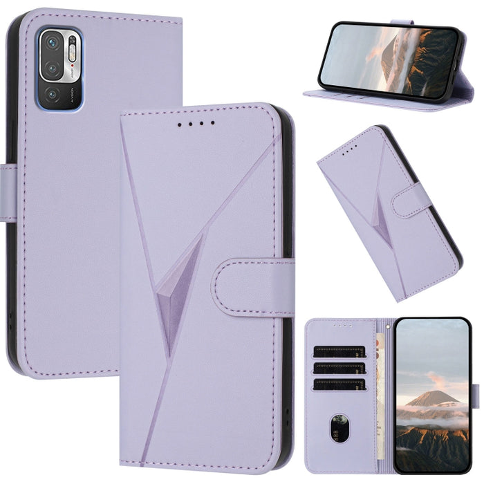 Estuche para teléfono de cuero con cierre de hebilla y diseño de triángulos, For Redmi Note 12 Pro+ Global, For Redmi Note 12 Pro 5G Global, For Redmi Note 12 5G Global, For Redmi A1+, For Redmi K50 Ultra, For Redmi Note 11 4G Global, For Redmi 10A    ...