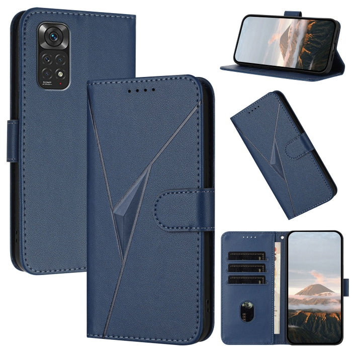 Estuche para teléfono de cuero con cierre de hebilla y diseño de triángulos, For Redmi Note 12 Pro+ Global, For Redmi Note 12 Pro 5G Global, For Redmi Note 12 5G Global, For Redmi A1+, For Redmi K50 Ultra, For Redmi Note 11 4G Global, For Redmi 10A    ...