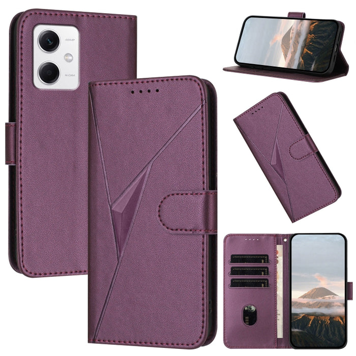 Estuche para teléfono de cuero con cierre de hebilla y diseño de triángulos, For Redmi Note 12 Pro+ Global, For Redmi Note 12 Pro 5G Global, For Redmi Note 12 5G Global, For Redmi A1+, For Redmi K50 Ultra, For Redmi Note 11 4G Global, For Redmi 10A    ...