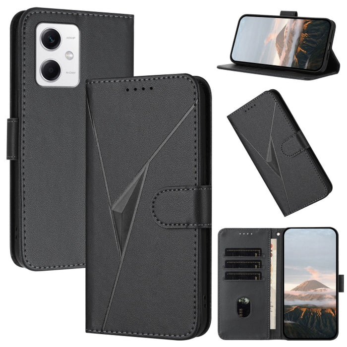 Estuche para teléfono de cuero con cierre de hebilla y diseño de triángulos, For Redmi Note 12 Pro+ Global, For Redmi Note 12 Pro 5G Global, For Redmi Note 12 5G Global, For Redmi A1+, For Redmi K50 Ultra, For Redmi Note 11 4G Global, For Redmi 10A    ...