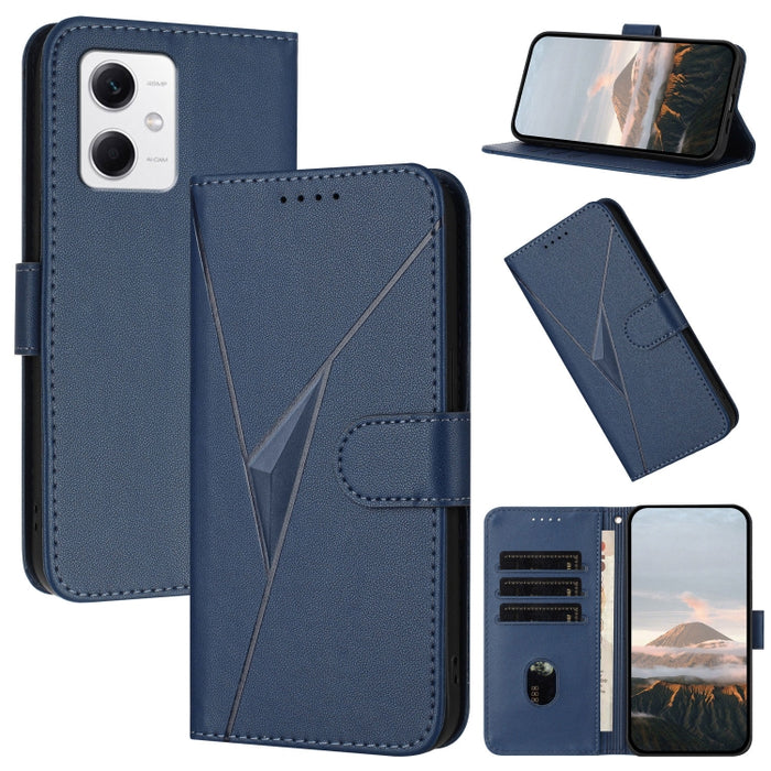 Estuche para teléfono de cuero con cierre de hebilla y diseño de triángulos, For Redmi Note 12 Pro+ Global, For Redmi Note 12 Pro 5G Global, For Redmi Note 12 5G Global, For Redmi A1+, For Redmi K50 Ultra, For Redmi Note 11 4G Global, For Redmi 10A    ...