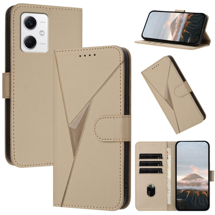 Estuche para teléfono de cuero con cierre de hebilla y diseño de triángulos, For Redmi Note 12 Pro+ Global, For Redmi Note 12 Pro 5G Global, For Redmi Note 12 5G Global, For Redmi A1+, For Redmi K50 Ultra, For Redmi Note 11 4G Global, For Redmi 10A    ...