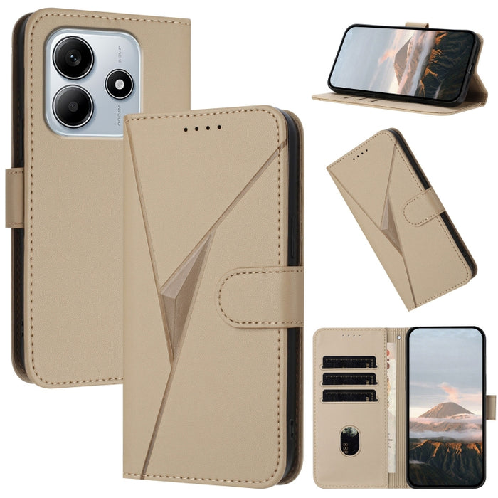 Estuche para teléfono de cuero con cierre de hebilla y diseño de triángulos, For Redmi Turbo 4 / Poco X7 Pro, For Redmi Note 14 Pro 4G, For Redmi Note 14 4G 163.25mm, For Redmi A3 Pro, For Redmi Note 14 5G, For Redmi Note 14 Pro+ 5G, For Redmi 14C 4G  ...