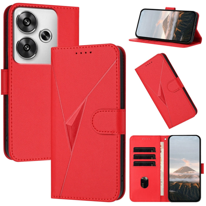Estuche para teléfono de cuero con cierre de hebilla y diseño de triángulos, For Redmi Turbo 4 / Poco X7 Pro, For Redmi Note 14 Pro 4G, For Redmi Note 14 4G 163.25mm, For Redmi A3 Pro, For Redmi Note 14 5G, For Redmi Note 14 Pro+ 5G, For Redmi 14C 4G  ...