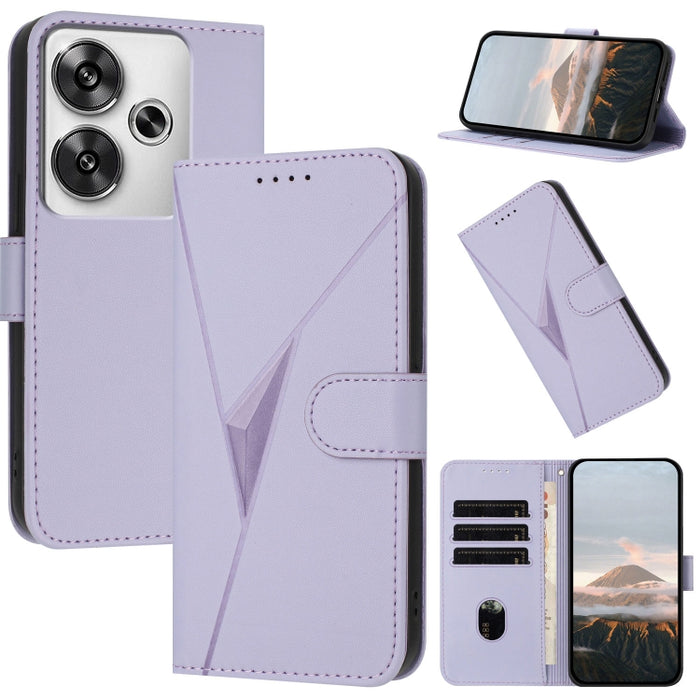 Estuche para teléfono de cuero con cierre de hebilla y diseño de triángulos, For Redmi Turbo 4 / Poco X7 Pro, For Redmi Note 14 Pro 4G, For Redmi Note 14 4G 163.25mm, For Redmi A3 Pro, For Redmi Note 14 5G, For Redmi Note 14 Pro+ 5G, For Redmi 14C 4G  ...