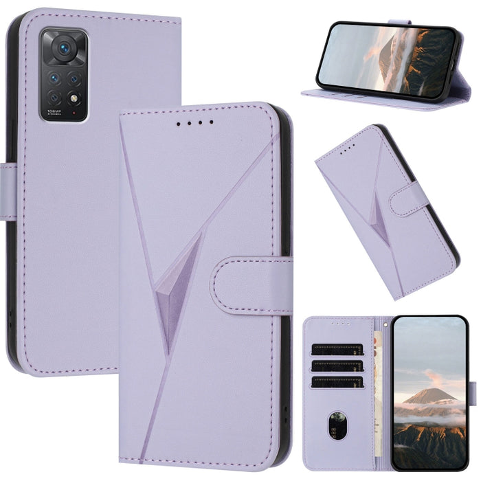 Estuche para teléfono de cuero con cierre de hebilla y diseño de triángulos, For Redmi Note 12 Pro+ Global, For Redmi Note 12 Pro 5G Global, For Redmi Note 12 5G Global, For Redmi A1+, For Redmi K50 Ultra, For Redmi Note 11 4G Global, For Redmi 10A    ...