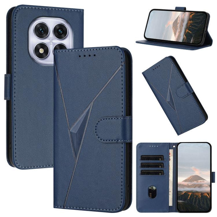 Estuche para teléfono de cuero con cierre de hebilla y diseño de triángulos, For Redmi Turbo 4 / Poco X7 Pro, For Redmi Note 14 Pro 4G, For Redmi Note 14 4G 163.25mm, For Redmi A3 Pro, For Redmi Note 14 5G, For Redmi Note 14 Pro+ 5G, For Redmi 14C 4G  ...