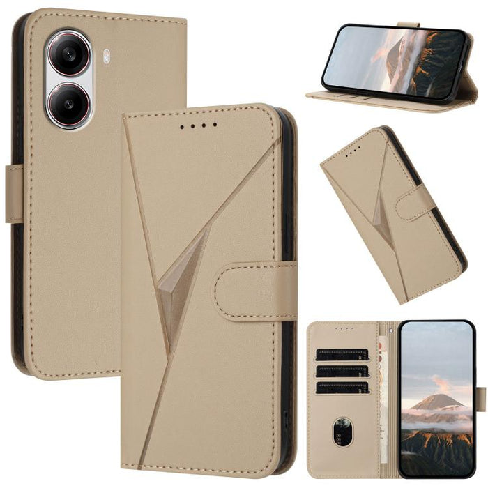 Estuche para teléfono de cuero con cierre de hebilla y diseño de triángulos, For Redmi Turbo 4 / Poco X7 Pro, For Redmi Note 14 Pro 4G, For Redmi Note 14 4G 163.25mm, For Redmi A3 Pro, For Redmi Note 14 5G, For Redmi Note 14 Pro+ 5G, For Redmi 14C 4G  ...