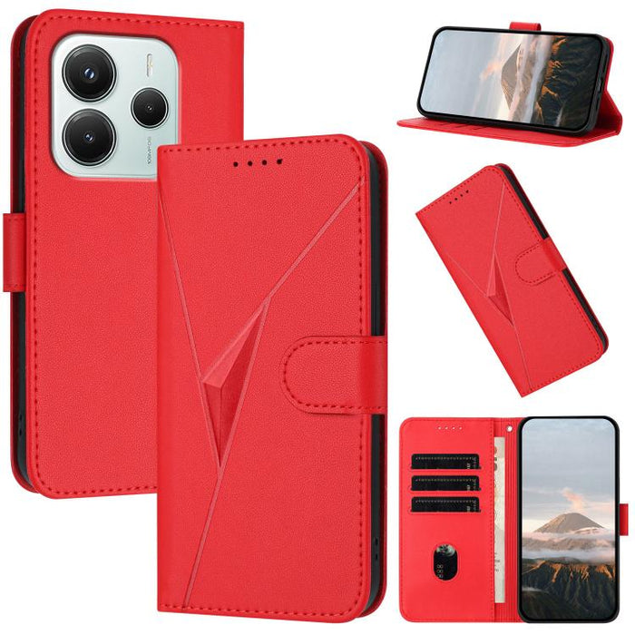 Estuche para teléfono de cuero con cierre de hebilla y diseño de triángulos, For Redmi Turbo 5 Max / Poco X8 Pro Max, For Redmi Turbo 5 5G / Poco X8 Pro 5G, For Redmi Note 15 4G / 5G 164mm / Poco M8 5G, For Redmi K90 Pro Max / Poco F8 Ultra            ...