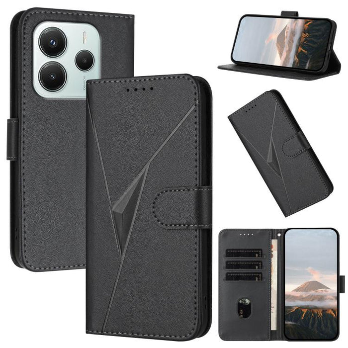 Estuche para teléfono de cuero con cierre de hebilla y diseño de triángulos, For Redmi Turbo 5 Max / Poco X8 Pro Max, For Redmi Turbo 5 5G / Poco X8 Pro 5G, For Redmi Note 15 4G / 5G 164mm / Poco M8 5G, For Redmi K90 Pro Max / Poco F8 Ultra            ...