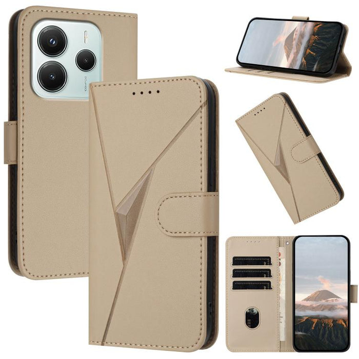 Estuche para teléfono de cuero con cierre de hebilla y diseño de triángulos, For Redmi Turbo 5 Max / Poco X8 Pro Max, For Redmi Turbo 5 5G / Poco X8 Pro 5G, For Redmi Note 15 4G / 5G 164mm / Poco M8 5G, For Redmi K90 Pro Max / Poco F8 Ultra            ...