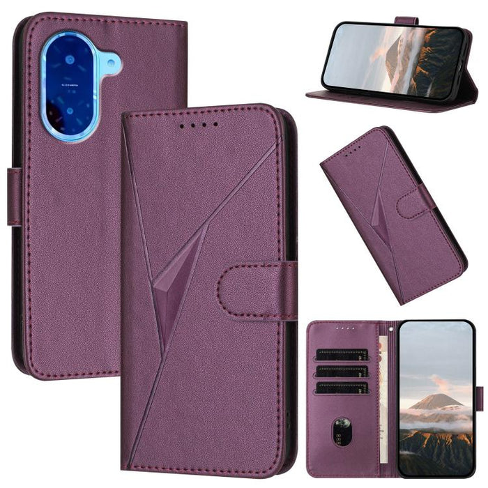 Estuche para teléfono de cuero con cierre de hebilla y diseño de triángulos, For Redmi Turbo 5 Max / Poco X8 Pro Max, For Redmi Turbo 5 5G / Poco X8 Pro 5G, For Redmi Note 15 4G / 5G 164mm / Poco M8 5G, For Redmi K90 Pro Max / Poco F8 Ultra            ...