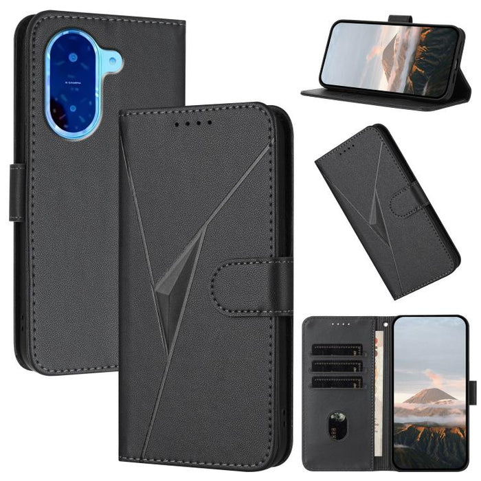 Estuche para teléfono de cuero con cierre de hebilla y diseño de triángulos, For Redmi Turbo 5 Max / Poco X8 Pro Max, For Redmi Turbo 5 5G / Poco X8 Pro 5G, For Redmi Note 15 4G / 5G 164mm / Poco M8 5G, For Redmi K90 Pro Max / Poco F8 Ultra            ...