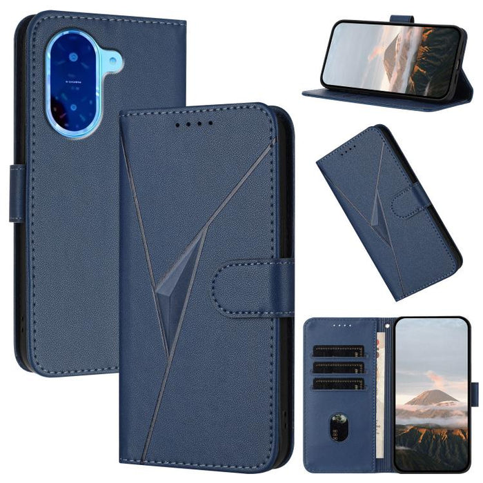 Estuche para teléfono de cuero con cierre de hebilla y diseño de triángulos, For Redmi Turbo 5 Max / Poco X8 Pro Max, For Redmi Turbo 5 5G / Poco X8 Pro 5G, For Redmi Note 15 4G / 5G 164mm / Poco M8 5G, For Redmi K90 Pro Max / Poco F8 Ultra            ...