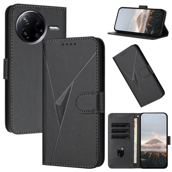 Estuche para teléfono de cuero con cierre de hebilla y diseño de triángulos, For Redmi Turbo 5 Max / Poco X8 Pro Max, For Redmi Turbo 5 5G / Poco X8 Pro 5G, For Redmi Note 15 4G / 5G 164mm / Poco M8 5G, For Redmi K90 Pro Max / Poco F8 Ultra            ...