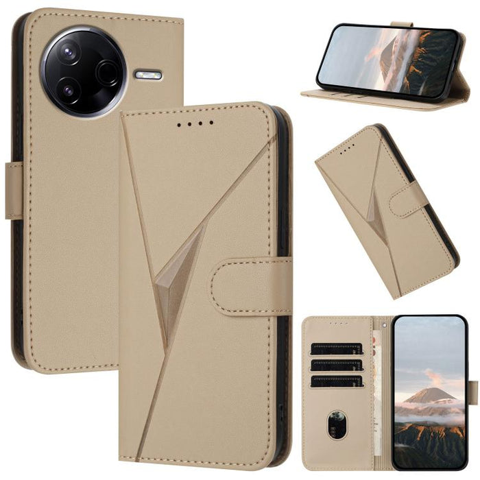 Estuche para teléfono de cuero con cierre de hebilla y diseño de triángulos, For Redmi Turbo 5 Max / Poco X8 Pro Max, For Redmi Turbo 5 5G / Poco X8 Pro 5G, For Redmi Note 15 4G / 5G 164mm / Poco M8 5G, For Redmi K90 Pro Max / Poco F8 Ultra            ...