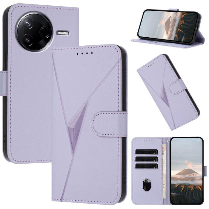 Estuche para teléfono de cuero con cierre de hebilla y diseño de triángulos, For Redmi Turbo 5 Max / Poco X8 Pro Max, For Redmi Turbo 5 5G / Poco X8 Pro 5G, For Redmi Note 15 4G / 5G 164mm / Poco M8 5G, For Redmi K90 Pro Max / Poco F8 Ultra            ...