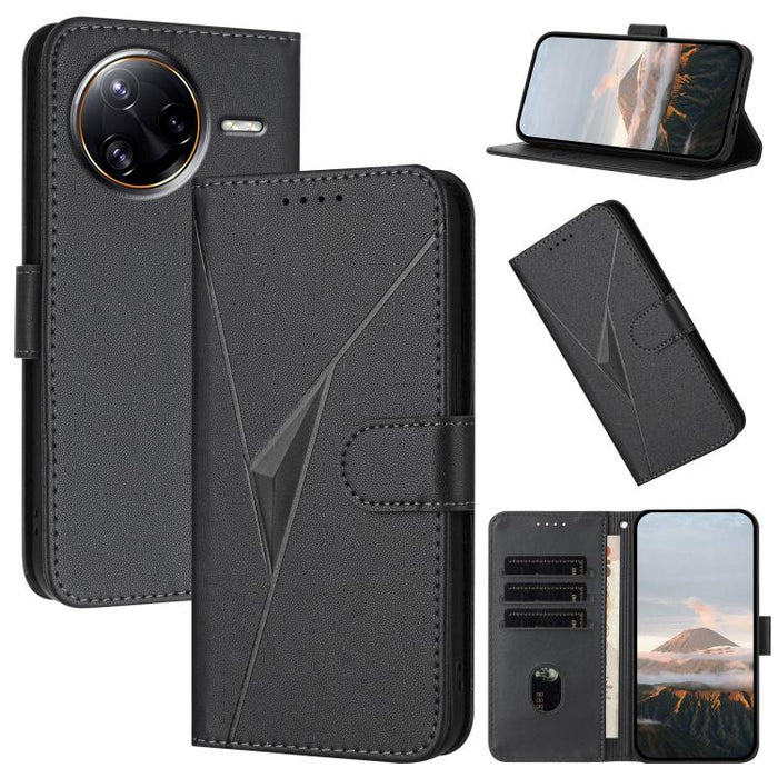 Estuche para teléfono de cuero con cierre de hebilla y diseño de triángulos, For Redmi Turbo 5 Max / Poco X8 Pro Max, For Redmi Turbo 5 5G / Poco X8 Pro 5G, For Redmi Note 15 4G / 5G 164mm / Poco M8 5G, For Redmi K90 Pro Max / Poco F8 Ultra            ...