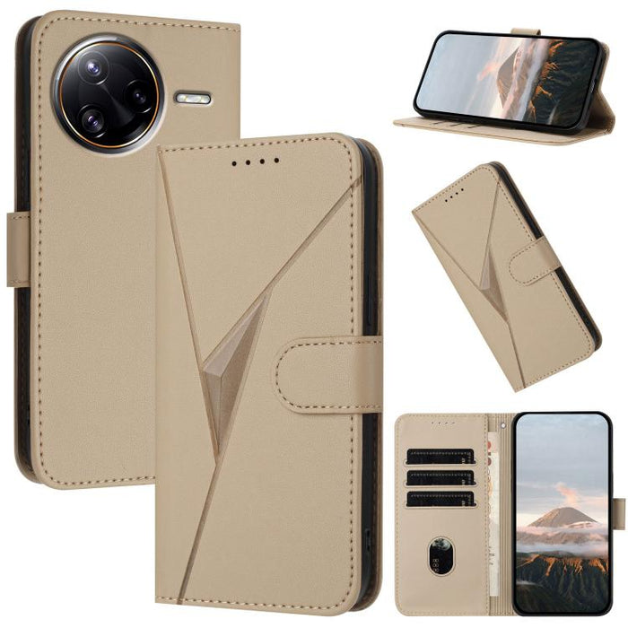 Estuche para teléfono de cuero con cierre de hebilla y diseño de triángulos, For Redmi Turbo 5 Max / Poco X8 Pro Max, For Redmi Turbo 5 5G / Poco X8 Pro 5G, For Redmi Note 15 4G / 5G 164mm / Poco M8 5G, For Redmi K90 Pro Max / Poco F8 Ultra            ...