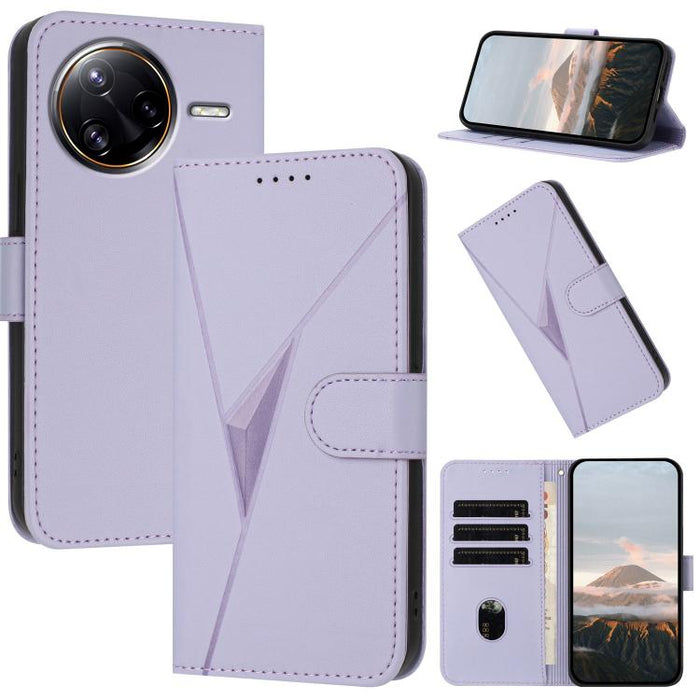Estuche para teléfono de cuero con cierre de hebilla y diseño de triángulos, For Redmi Turbo 5 Max / Poco X8 Pro Max, For Redmi Turbo 5 5G / Poco X8 Pro 5G, For Redmi Note 15 4G / 5G 164mm / Poco M8 5G, For Redmi K90 Pro Max / Poco F8 Ultra            ...