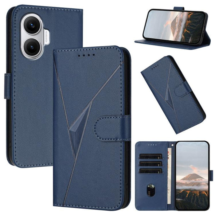 Estuche para teléfono de cuero con cierre de hebilla y diseño de triángulos, For Redmi Turbo 5 Max / Poco X8 Pro Max, For Redmi Turbo 5 5G / Poco X8 Pro 5G, For Redmi Note 15 4G / 5G 164mm / Poco M8 5G, For Redmi K90 Pro Max / Poco F8 Ultra            ...