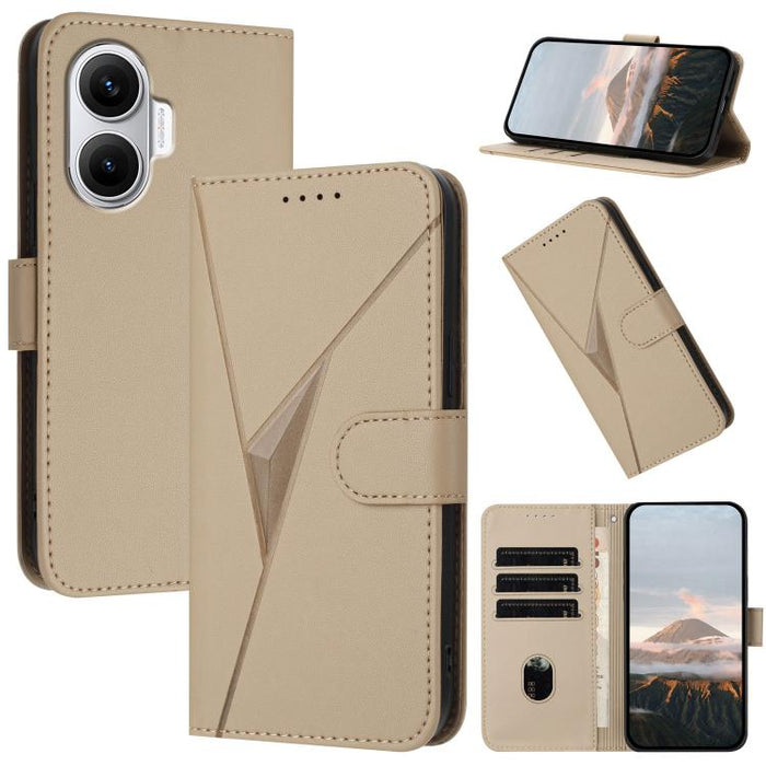 Estuche para teléfono de cuero con cierre de hebilla y diseño de triángulos, For Redmi Turbo 5 Max / Poco X8 Pro Max, For Redmi Turbo 5 5G / Poco X8 Pro 5G, For Redmi Note 15 4G / 5G 164mm / Poco M8 5G, For Redmi K90 Pro Max / Poco F8 Ultra            ...